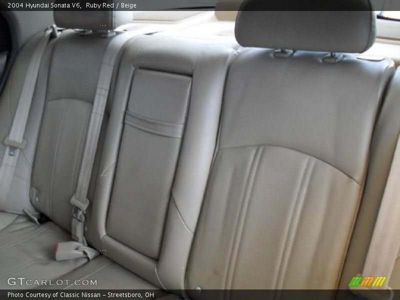 Ruby Red / Beige 2004 Hyundai Sonata V6