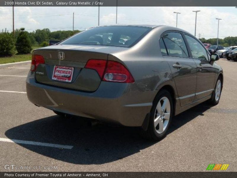 Galaxy Gray Metallic / Gray 2008 Honda Civic EX Sedan