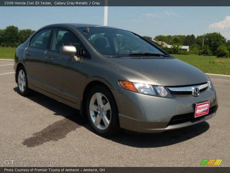 Galaxy Gray Metallic / Gray 2008 Honda Civic EX Sedan