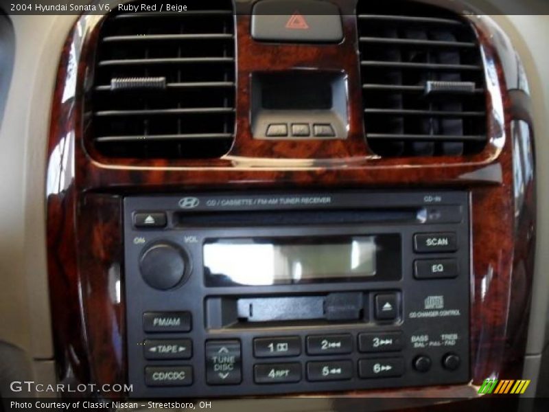 Ruby Red / Beige 2004 Hyundai Sonata V6