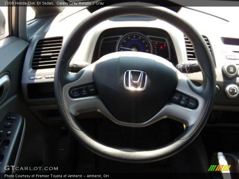 Galaxy Gray Metallic / Gray 2008 Honda Civic EX Sedan