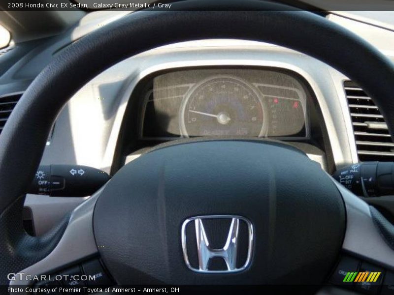 Galaxy Gray Metallic / Gray 2008 Honda Civic EX Sedan