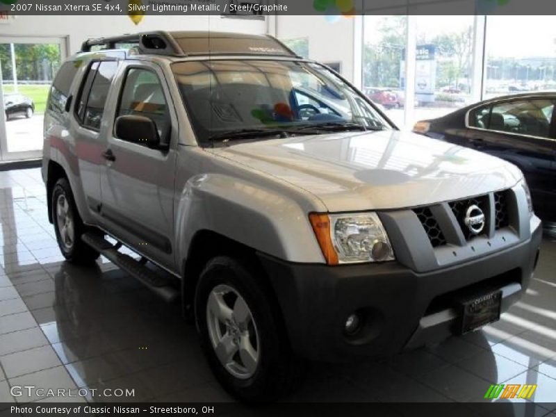 Silver Lightning Metallic / Steel/Graphite 2007 Nissan Xterra SE 4x4