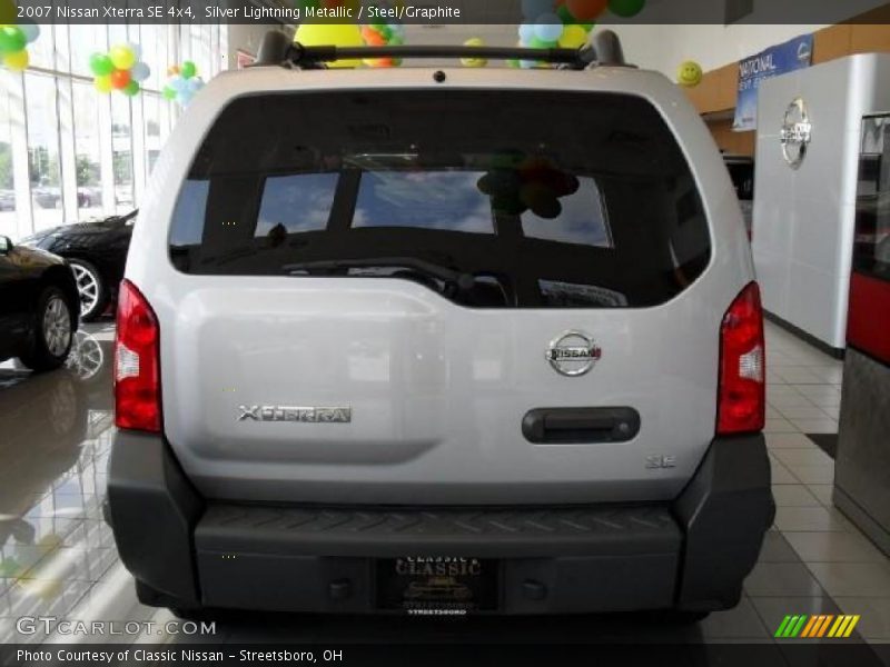 Silver Lightning Metallic / Steel/Graphite 2007 Nissan Xterra SE 4x4