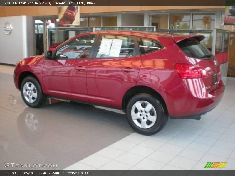 Venom Red Pearl / Black 2008 Nissan Rogue S AWD