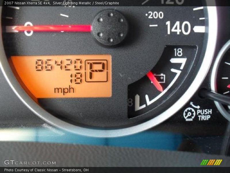 Silver Lightning Metallic / Steel/Graphite 2007 Nissan Xterra SE 4x4