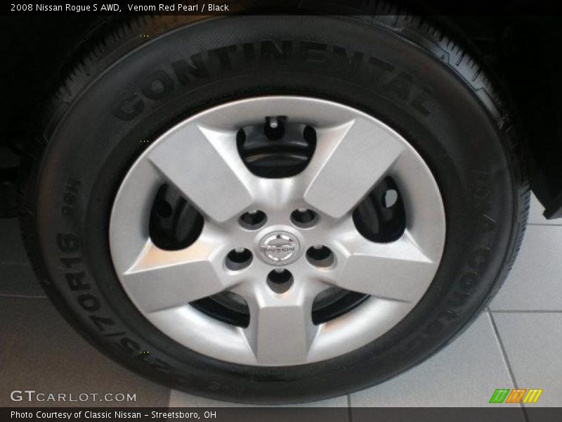 Venom Red Pearl / Black 2008 Nissan Rogue S AWD
