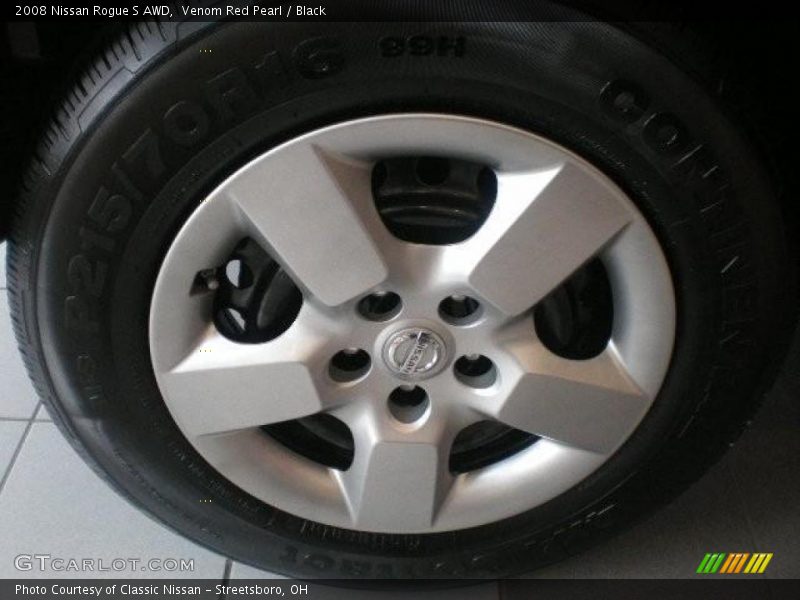Venom Red Pearl / Black 2008 Nissan Rogue S AWD