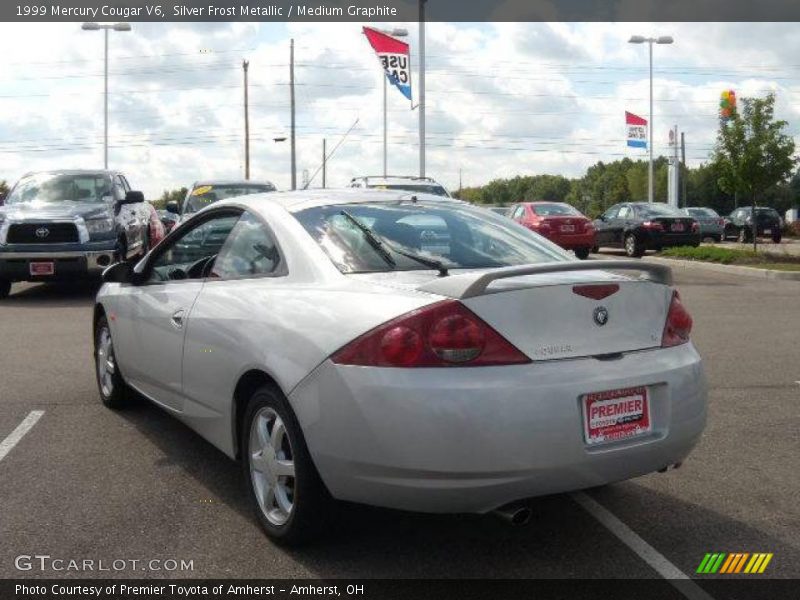 Silver Frost Metallic / Medium Graphite 1999 Mercury Cougar V6