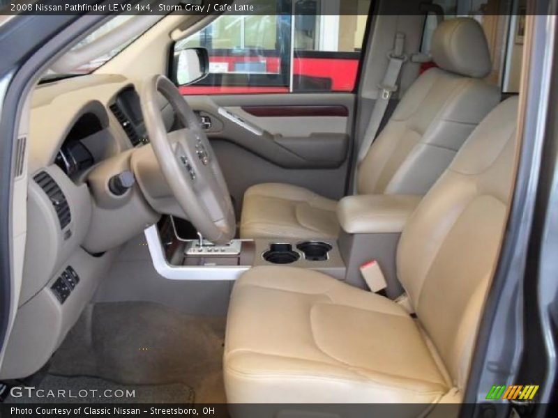 Storm Gray / Cafe Latte 2008 Nissan Pathfinder LE V8 4x4