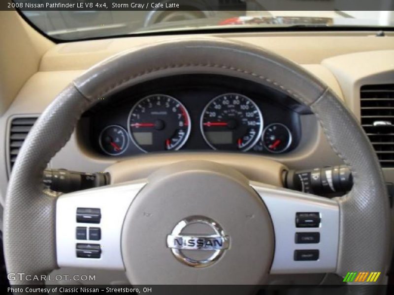 Storm Gray / Cafe Latte 2008 Nissan Pathfinder LE V8 4x4