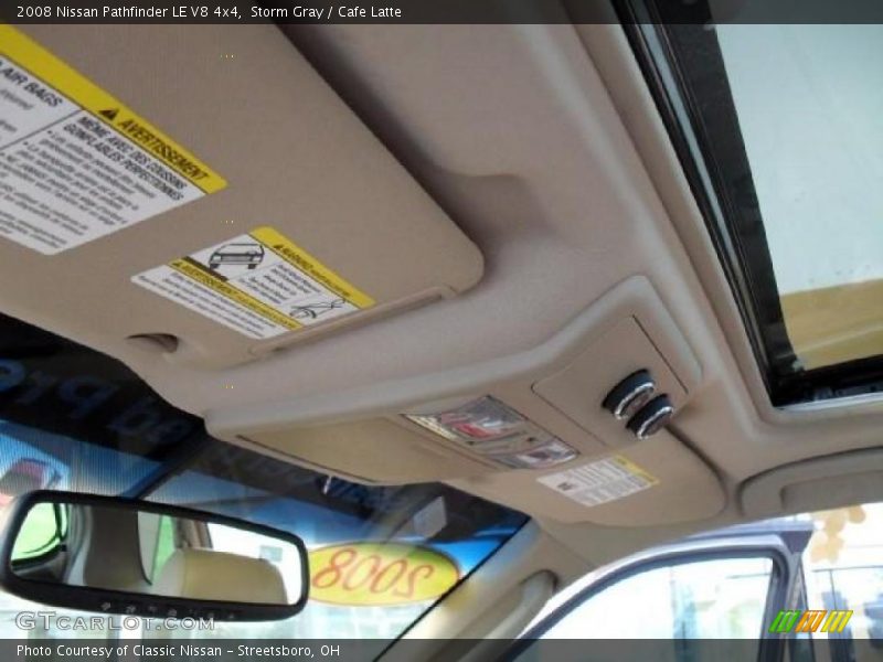 Storm Gray / Cafe Latte 2008 Nissan Pathfinder LE V8 4x4
