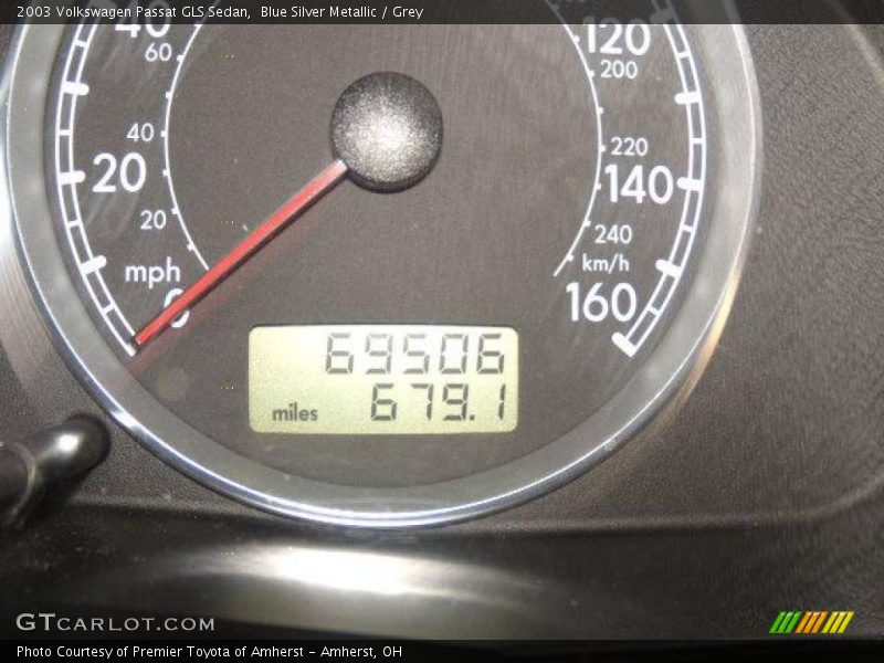 Blue Silver Metallic / Grey 2003 Volkswagen Passat GLS Sedan