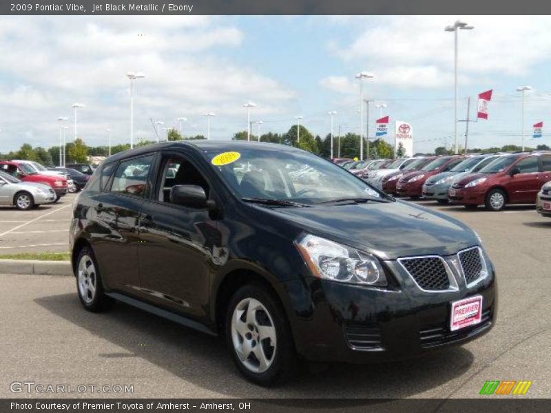 Jet Black Metallic / Ebony 2009 Pontiac Vibe