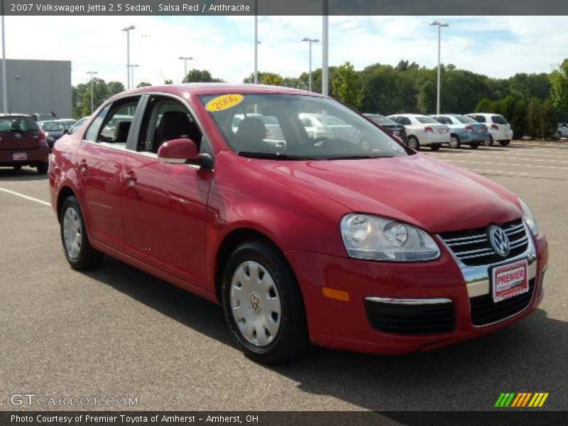Salsa Red / Anthracite 2007 Volkswagen Jetta 2.5 Sedan