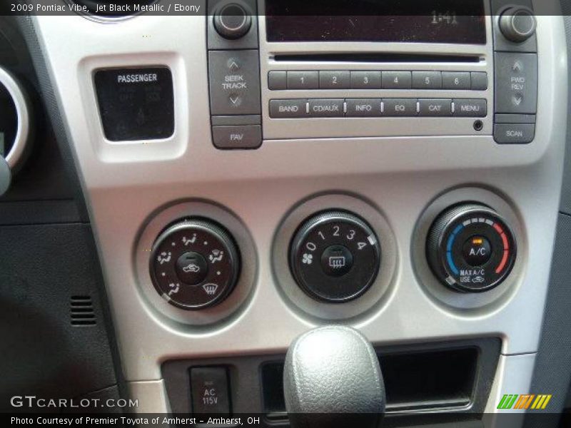 Jet Black Metallic / Ebony 2009 Pontiac Vibe