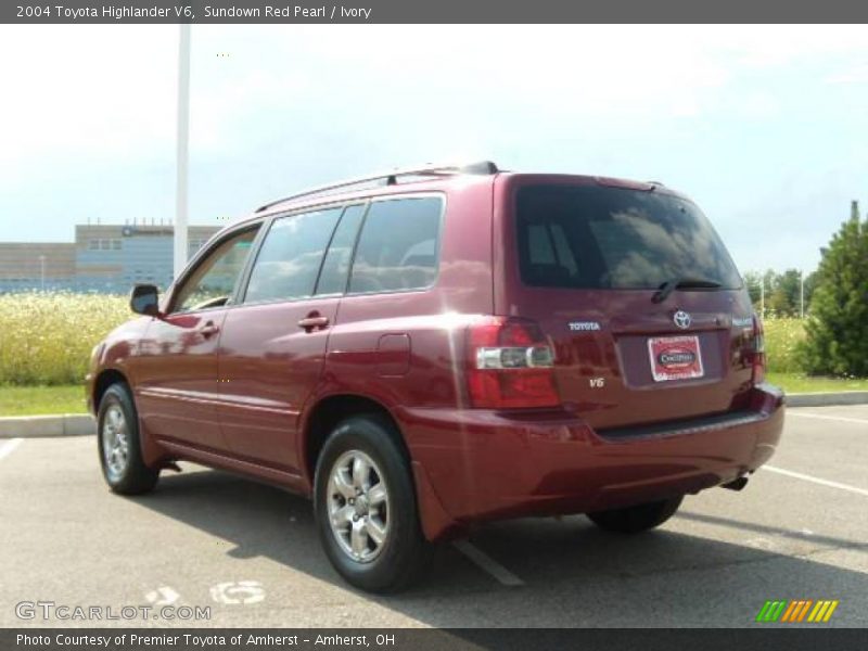 Sundown Red Pearl / Ivory 2004 Toyota Highlander V6
