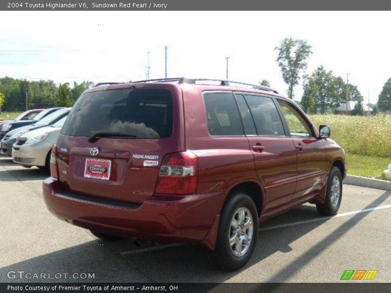 Sundown Red Pearl / Ivory 2004 Toyota Highlander V6