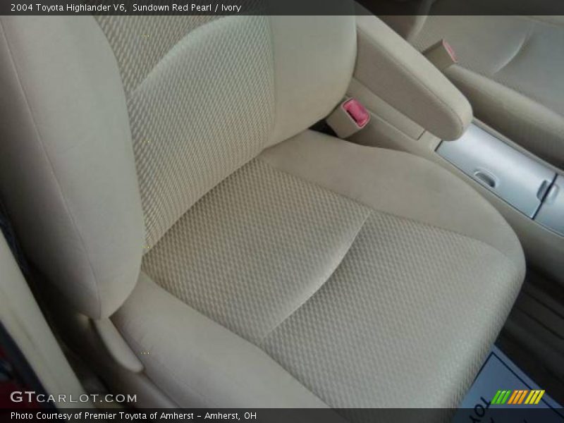 Sundown Red Pearl / Ivory 2004 Toyota Highlander V6