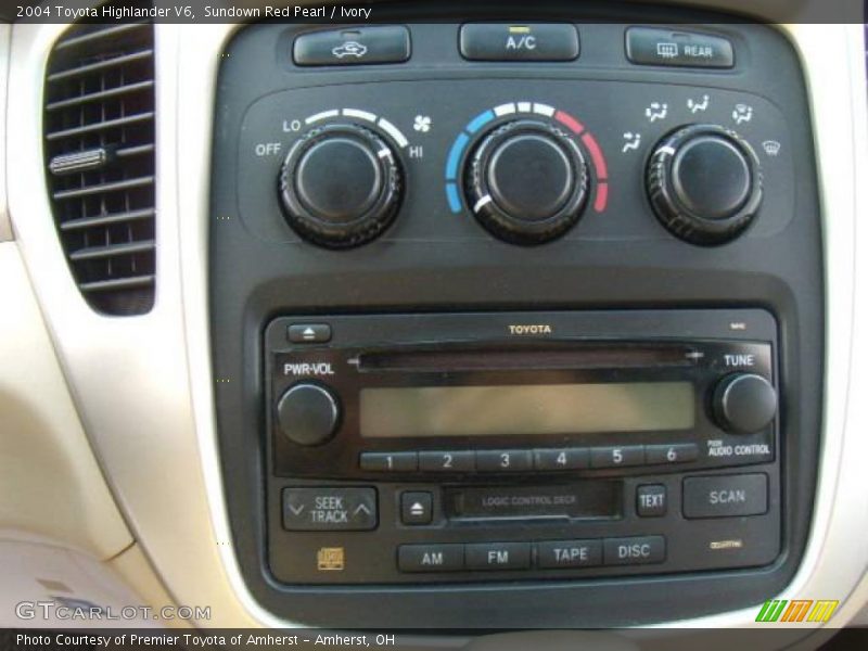 Sundown Red Pearl / Ivory 2004 Toyota Highlander V6