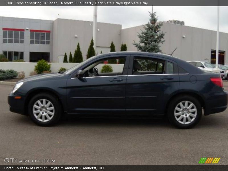 Modern Blue Pearl / Dark Slate Gray/Light Slate Gray 2008 Chrysler Sebring LX Sedan