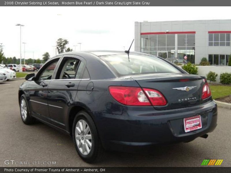 Modern Blue Pearl / Dark Slate Gray/Light Slate Gray 2008 Chrysler Sebring LX Sedan