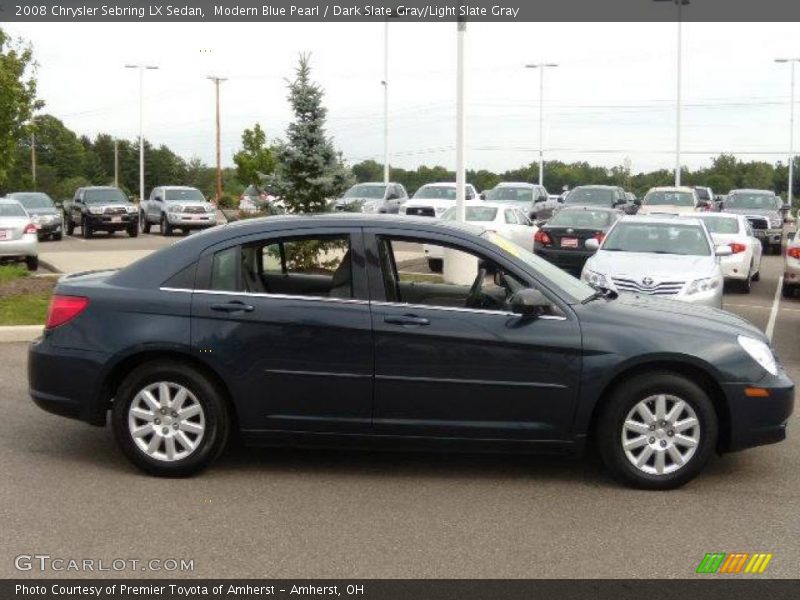 Modern Blue Pearl / Dark Slate Gray/Light Slate Gray 2008 Chrysler Sebring LX Sedan