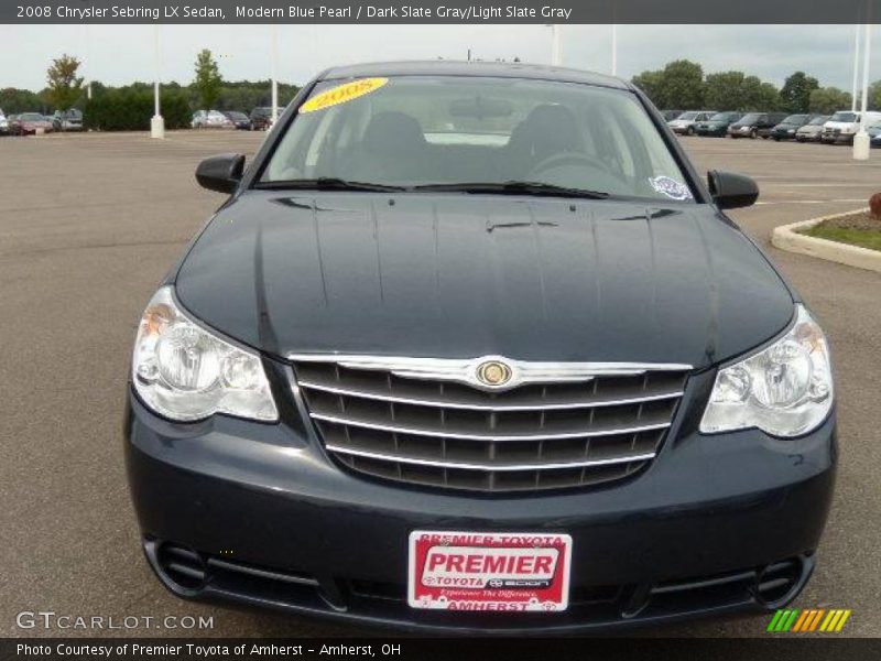 Modern Blue Pearl / Dark Slate Gray/Light Slate Gray 2008 Chrysler Sebring LX Sedan