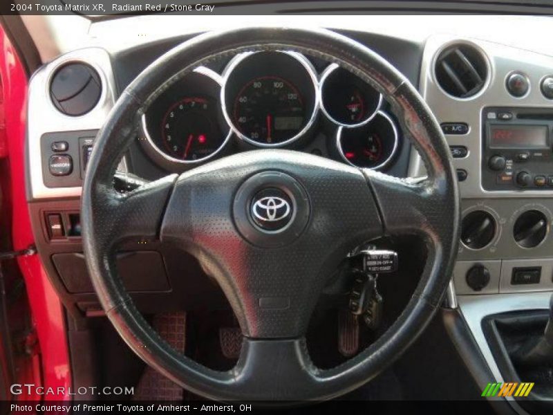 Radiant Red / Stone Gray 2004 Toyota Matrix XR