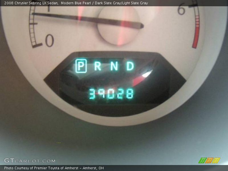 Modern Blue Pearl / Dark Slate Gray/Light Slate Gray 2008 Chrysler Sebring LX Sedan