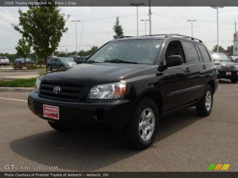 Black / Gray 2005 Toyota Highlander I4