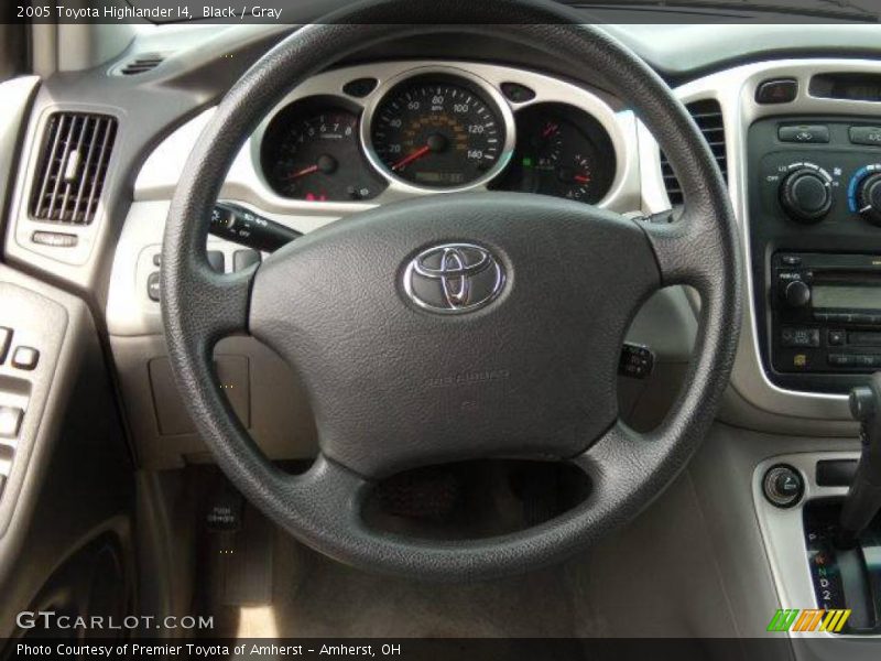 Black / Gray 2005 Toyota Highlander I4