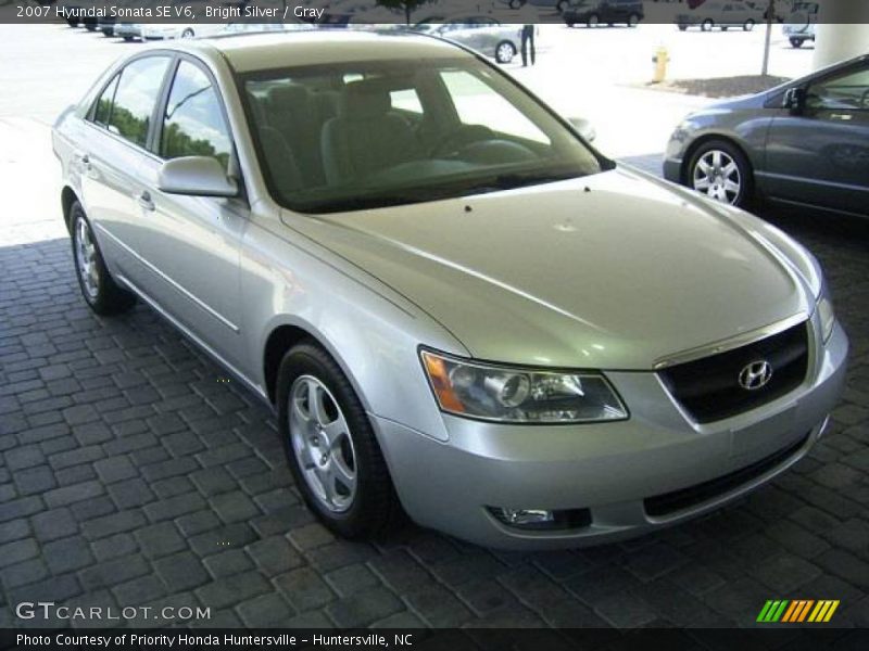 Bright Silver / Gray 2007 Hyundai Sonata SE V6