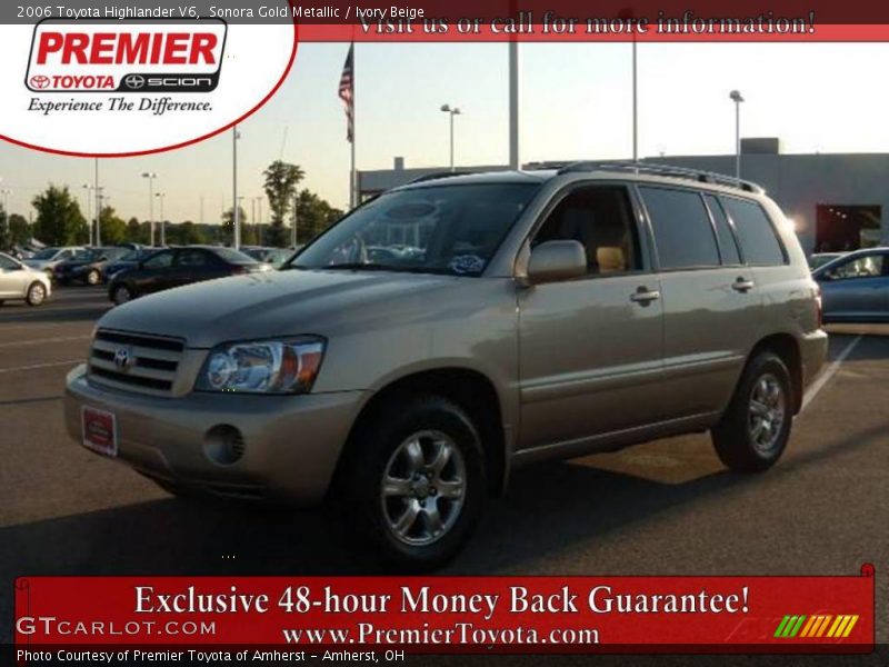 Sonora Gold Metallic / Ivory Beige 2006 Toyota Highlander V6