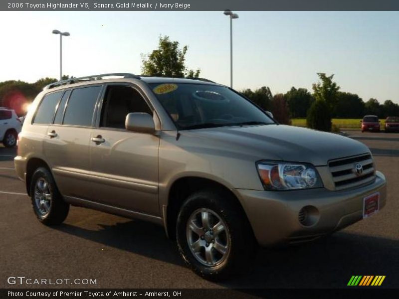 Sonora Gold Metallic / Ivory Beige 2006 Toyota Highlander V6