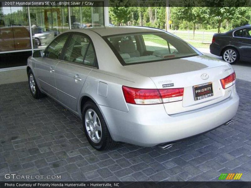 Bright Silver / Gray 2007 Hyundai Sonata SE V6