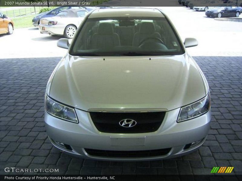 Bright Silver / Gray 2007 Hyundai Sonata SE V6