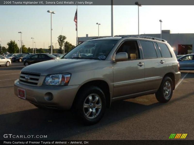 Sonora Gold Metallic / Ivory Beige 2006 Toyota Highlander V6