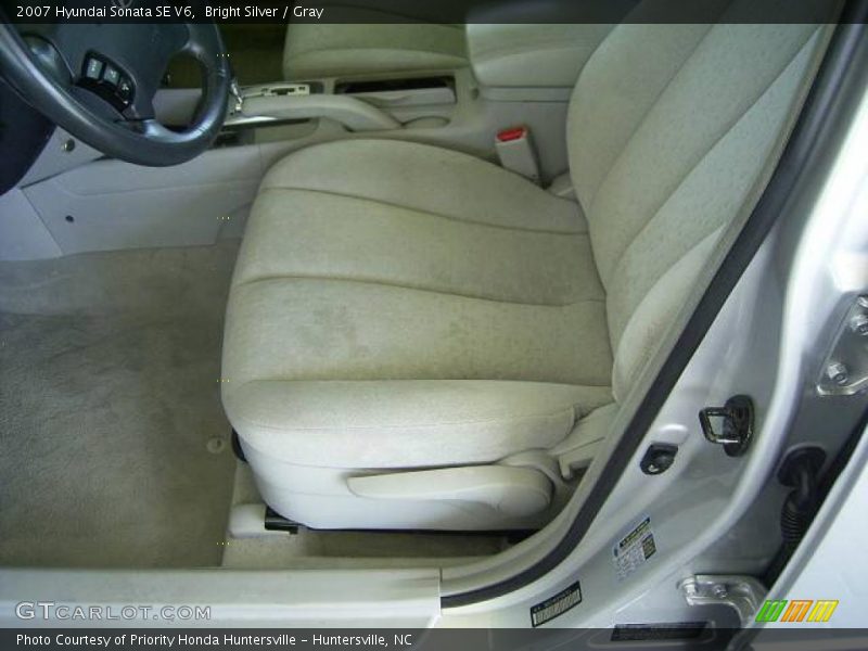 Bright Silver / Gray 2007 Hyundai Sonata SE V6