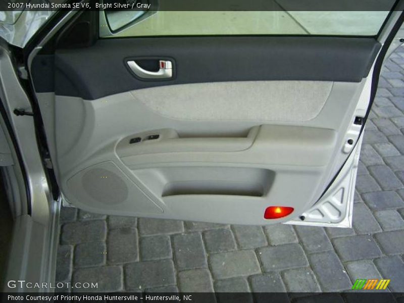 Bright Silver / Gray 2007 Hyundai Sonata SE V6