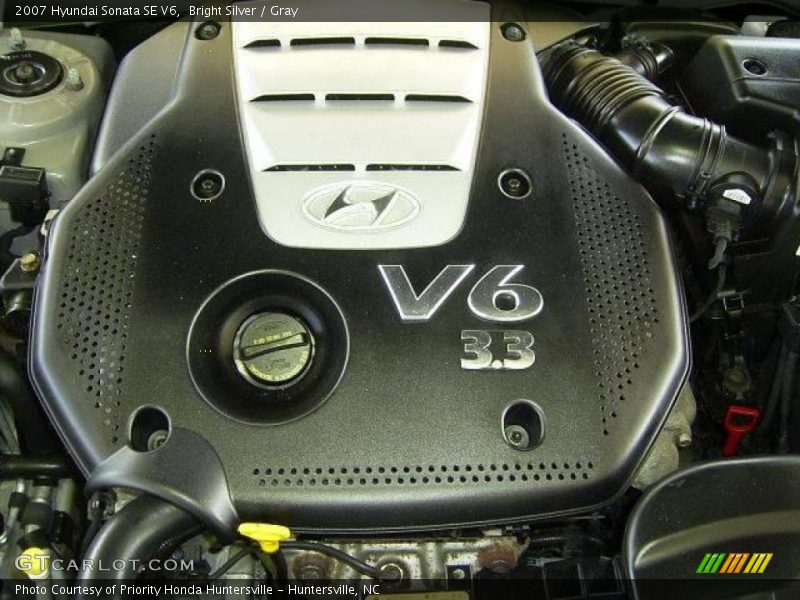 Bright Silver / Gray 2007 Hyundai Sonata SE V6