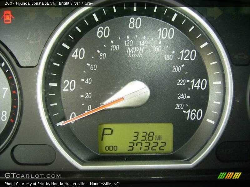 Bright Silver / Gray 2007 Hyundai Sonata SE V6