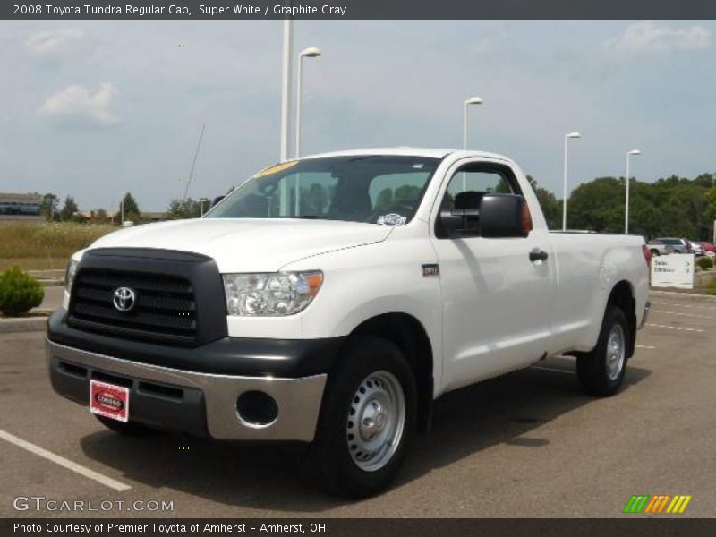 Super White / Graphite Gray 2008 Toyota Tundra Regular Cab