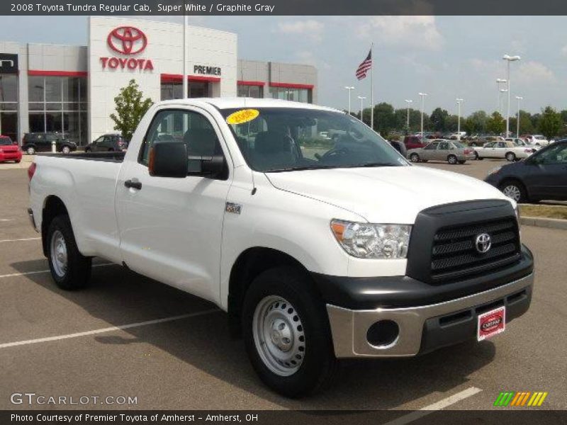 Super White / Graphite Gray 2008 Toyota Tundra Regular Cab