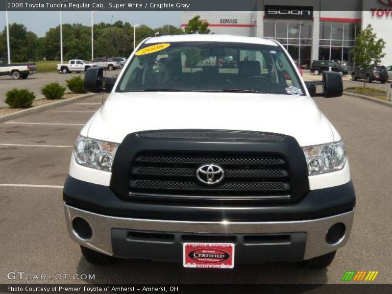 Super White / Graphite Gray 2008 Toyota Tundra Regular Cab