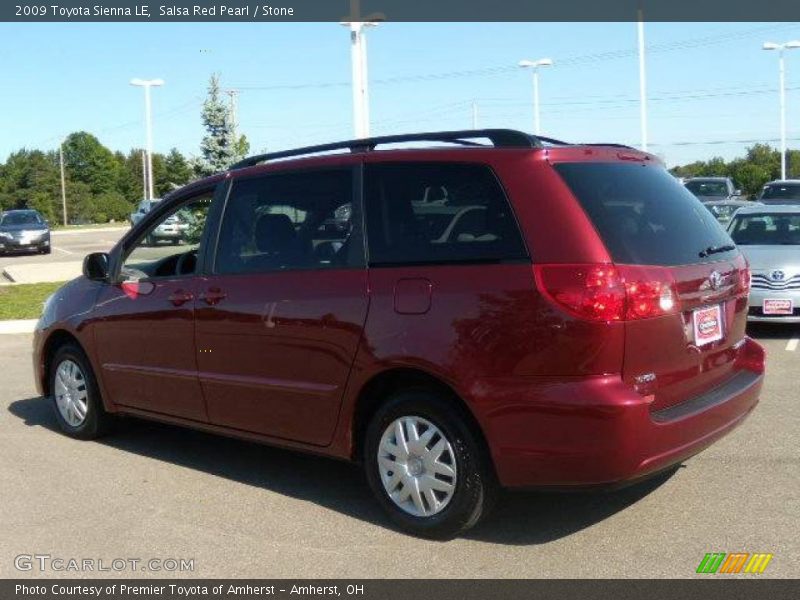 Salsa Red Pearl / Stone 2009 Toyota Sienna LE