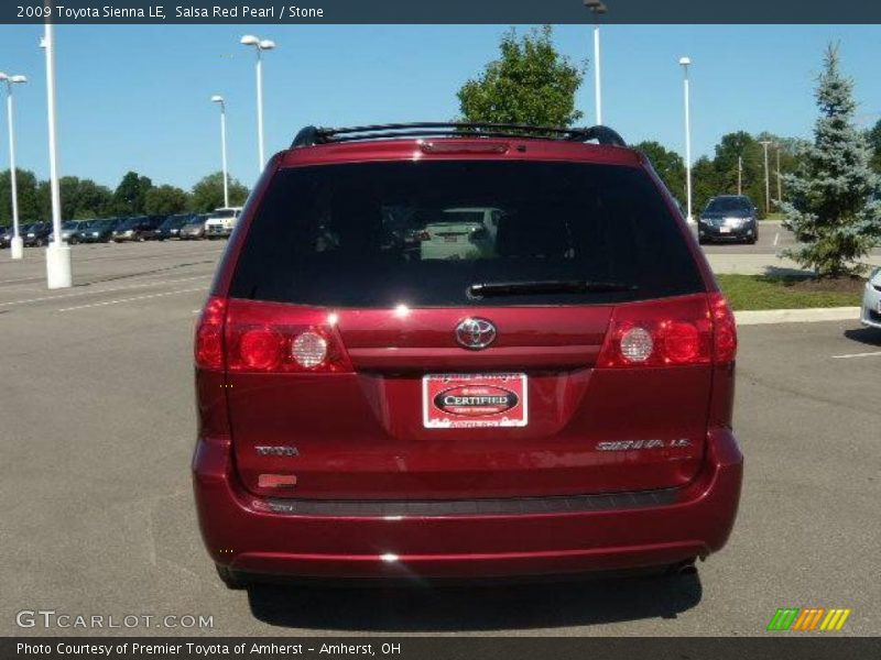 Salsa Red Pearl / Stone 2009 Toyota Sienna LE