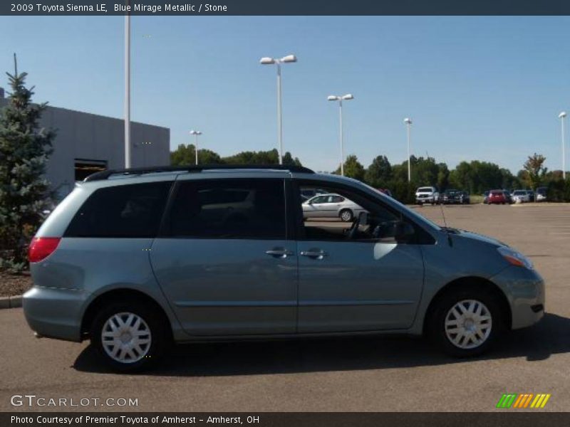 Blue Mirage Metallic / Stone 2009 Toyota Sienna LE