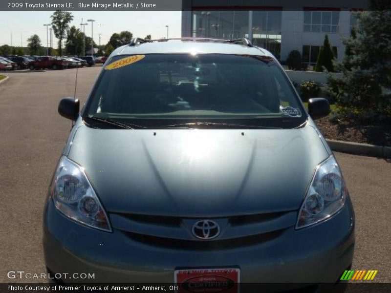 Blue Mirage Metallic / Stone 2009 Toyota Sienna LE