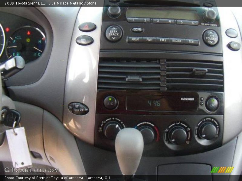 Blue Mirage Metallic / Stone 2009 Toyota Sienna LE